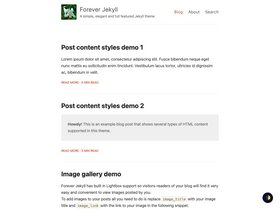 Forever Jekyll screenshot