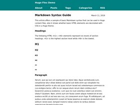 Hugo Flex screenshot