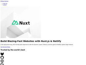 Nuxt Starter screenshot