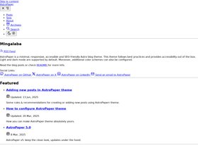 AstroPaper screenshot